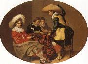 Willem Cornelisz Duyster Officers Playing Backgammon France oil painting artist